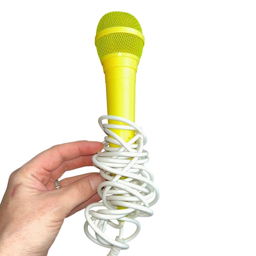 Vintage microphone for SpongeBob SquarePants, boombox CD player